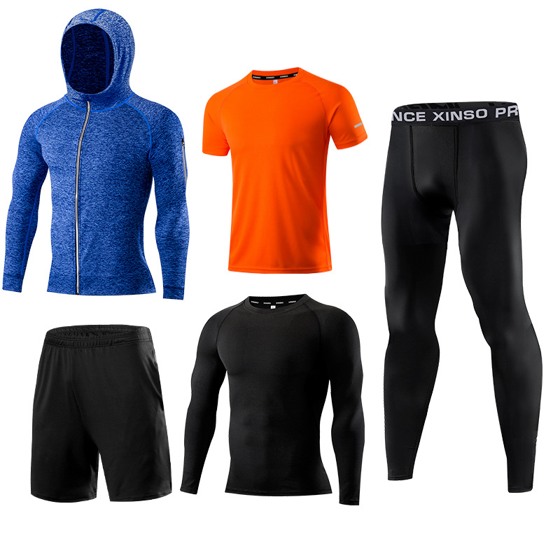 5-Piece Men's Fitness Clothes  - Running Gear Quick Dry recension och pris
