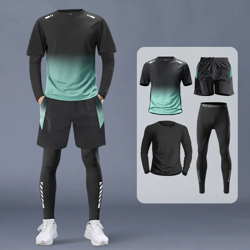 Men's 4-Piece Athletic Set - P - Running Gear Quick Dry recension och pris