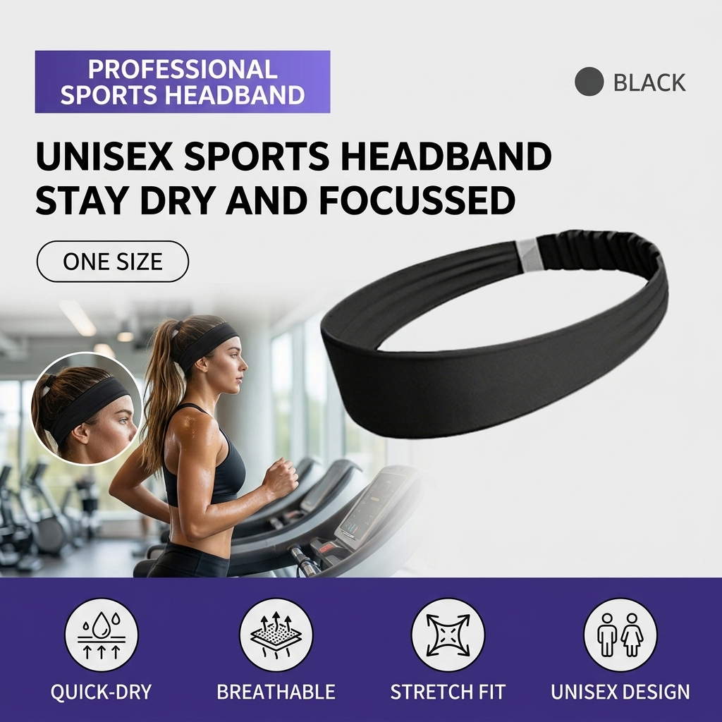 Breathable Sports Headband Moi - Running Gear Quick Dry recension och pris